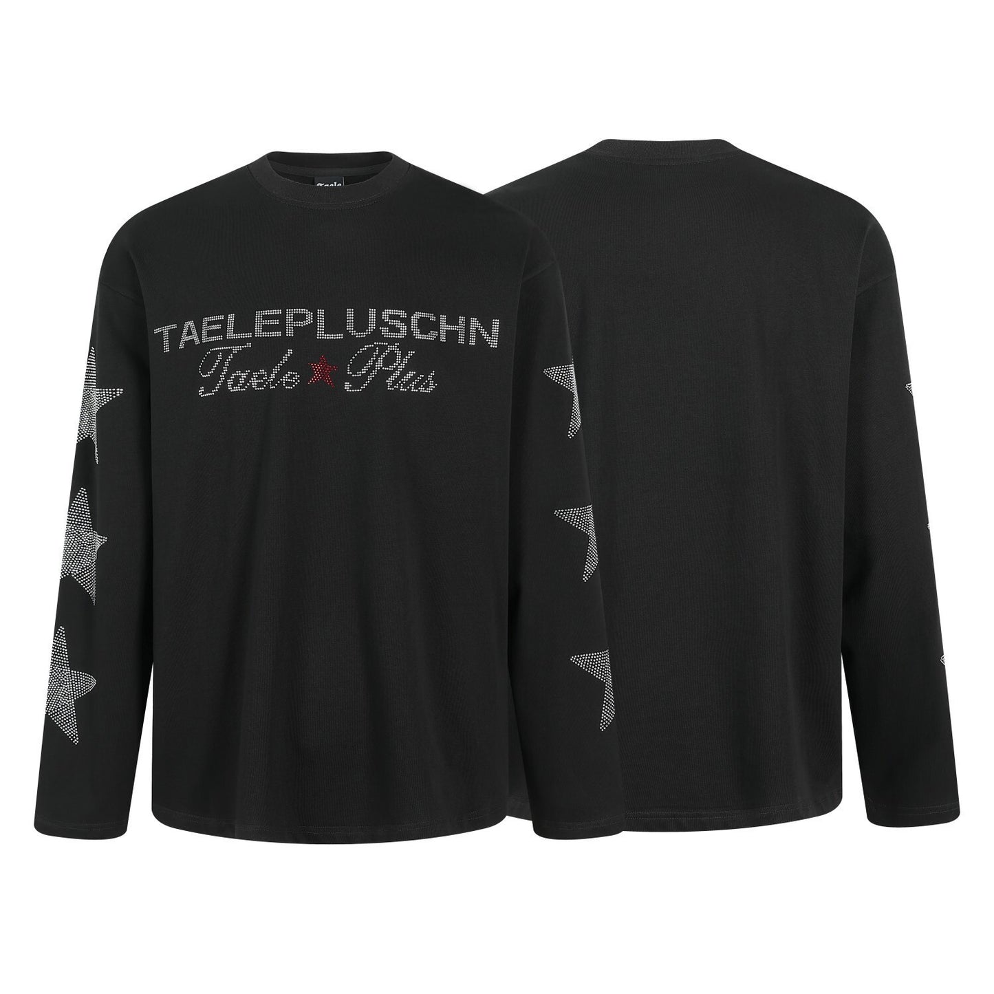 Star Rhinestone Letter Long Sleeve T-Shirt WN25591