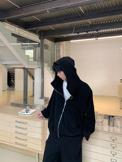 Zipper Hoodie & Wide Leg Sweatpants Setup WN24930