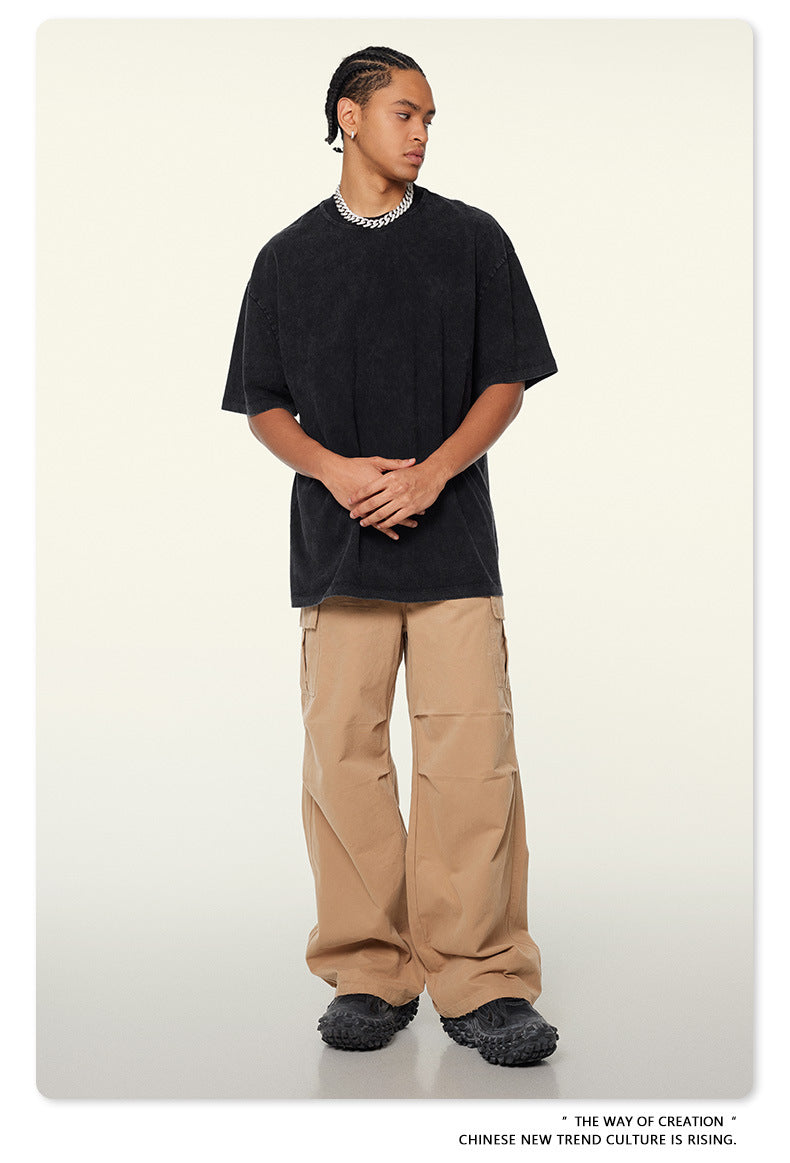 Washed Heavyweight Oversize Short Sleeve T-Shirt WN6078