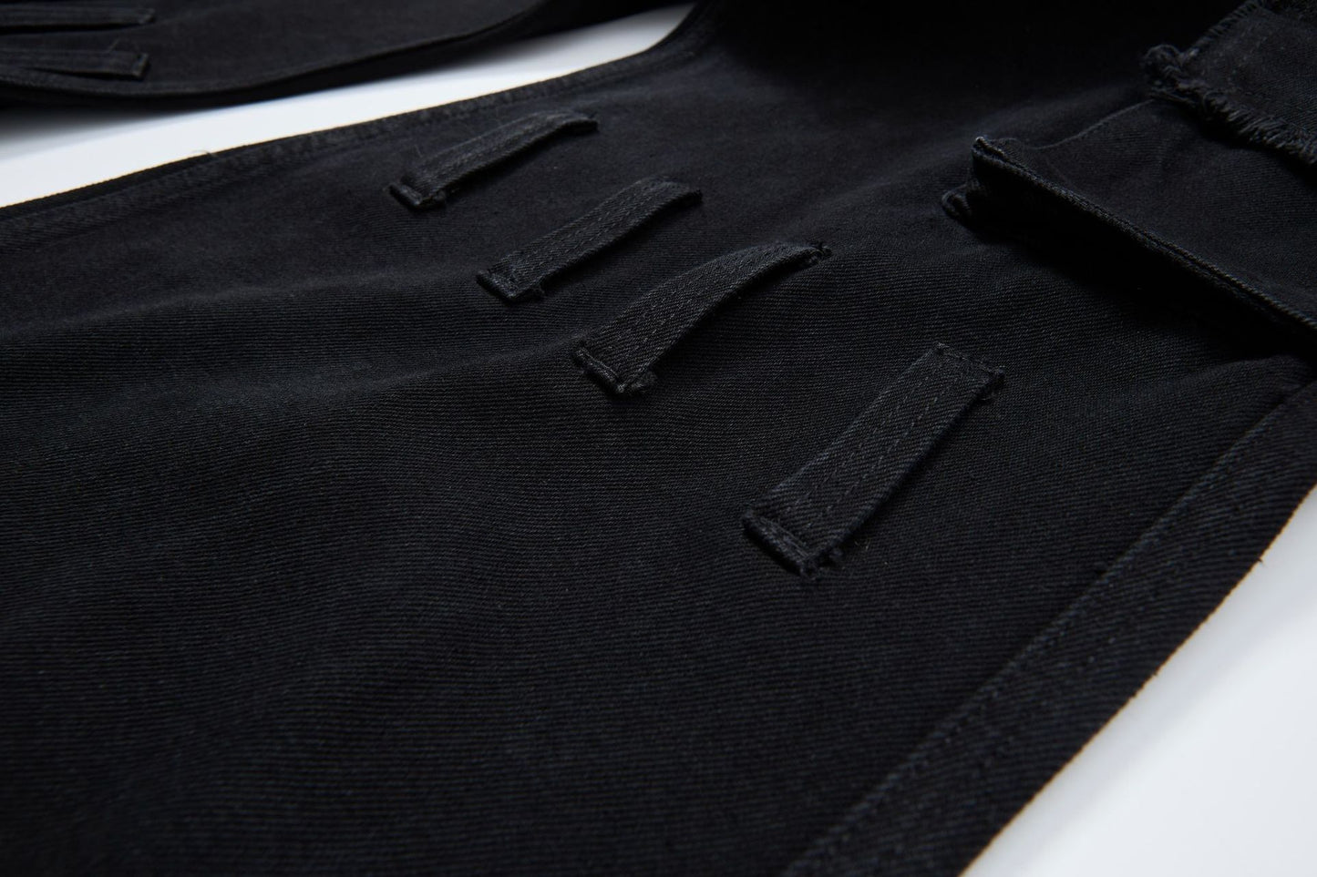 Fake Fur Trim Multi-Pocket Wide Leg Cargo Pants WN23087