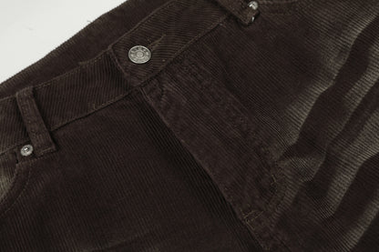 Washed Corduroy Straight Pants WN25511