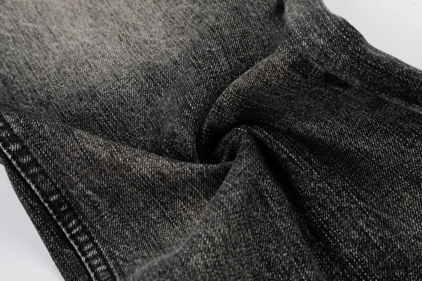 Washed Whisker Wide Leg Denim Jeans WN26106