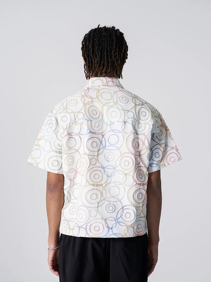 Polka Dot Print Short Sleeve Shirt WN17460