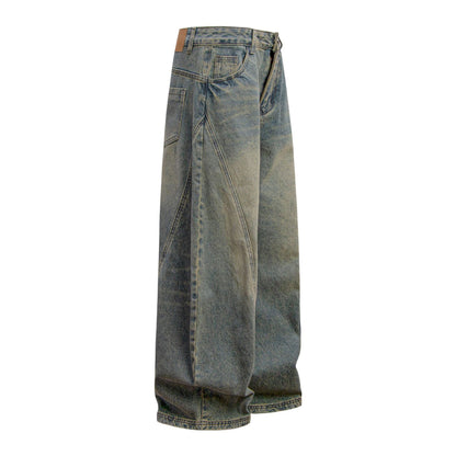 Washed Curve Denim Jeans WN16138