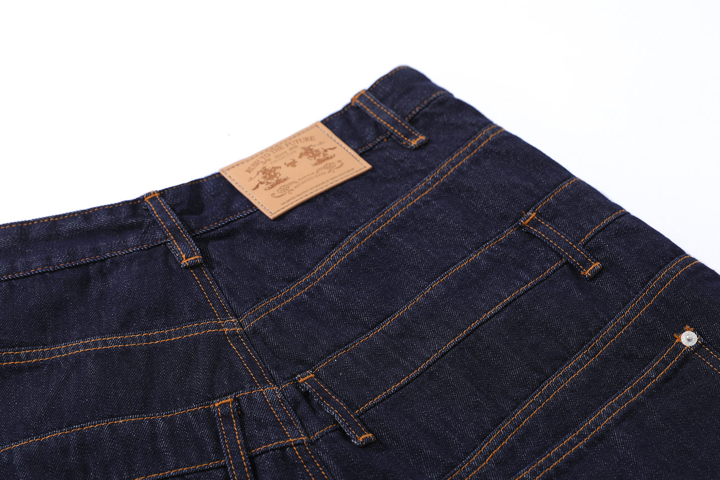 Double Waist Wide Leg Cropped Denim Half Pants WN25930
