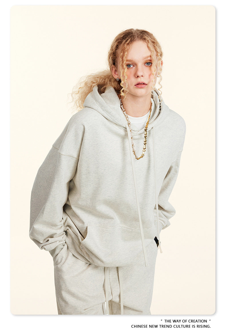 Oversize Heavyweight Pullover Hoodie & Zipper Hoodie & Sweatshirt & Pants Setup WN9930