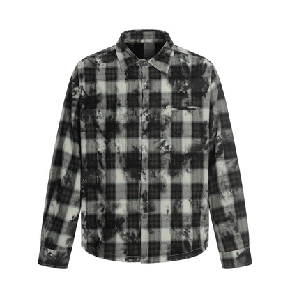 Oversize Plaid Long Sleeve Shirt WN20557