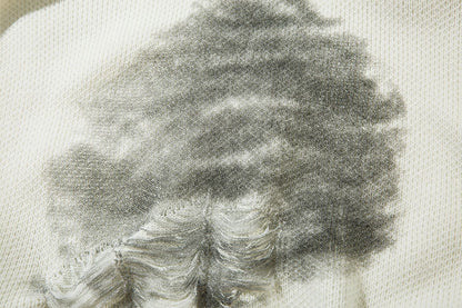 Chain Jacquard Spray Paint Knit Sweater WN11439