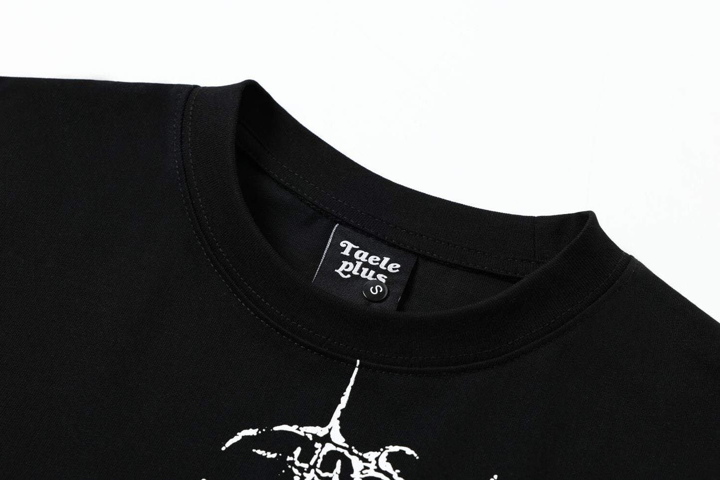 Graffiti Print Cotton Short Sleeve T-Shirt WN25729