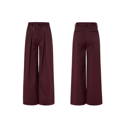 Oversize Waist-Cinched Tailored Jacket & Trousers Setup WN23272