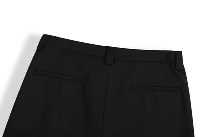 Wide Leg Pleats Half Trousers WN25967