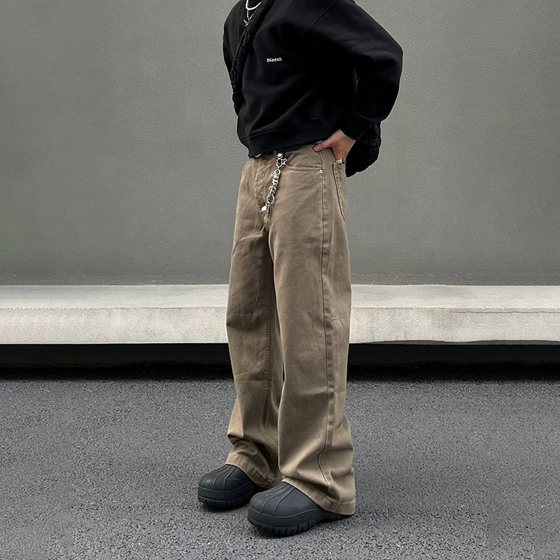 Washed Flare Denim Jeans WN19556