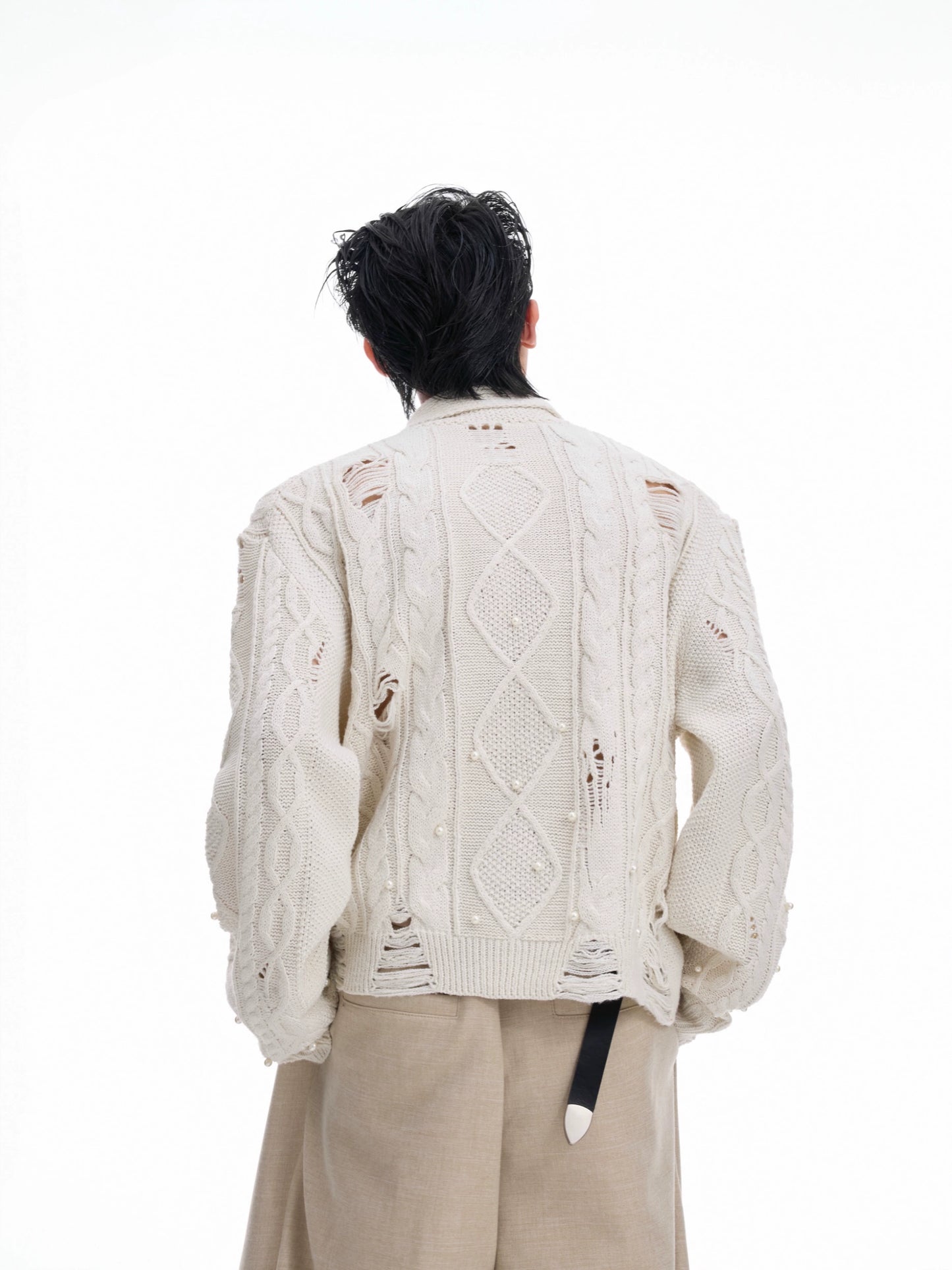 Pearl Hollow Knit Cardigan WN20676