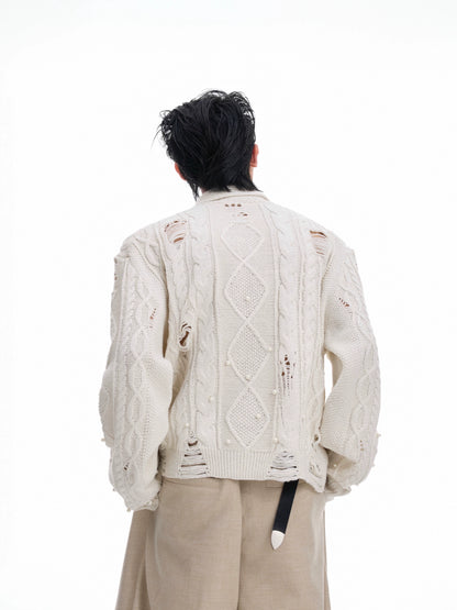 Pearl Hollow Knit Cardigan WN20676