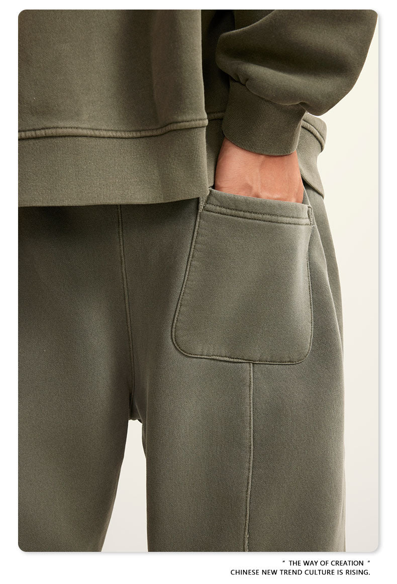 Wide-leg Washed Sweatpants WN6462