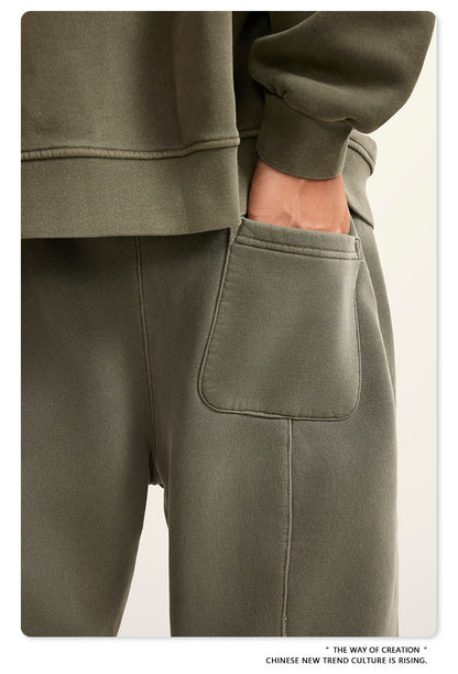 Wide-leg Washed Sweatpants WN6462