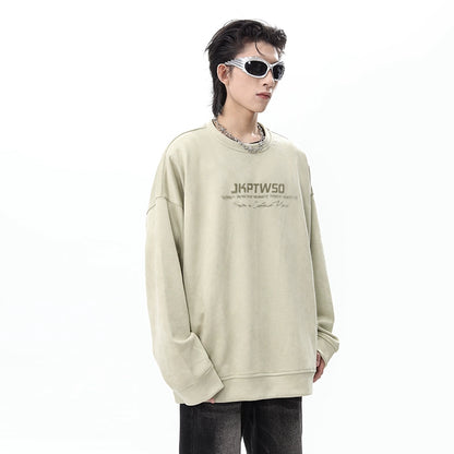 Suede Crewneck Sweatshirt WN10485