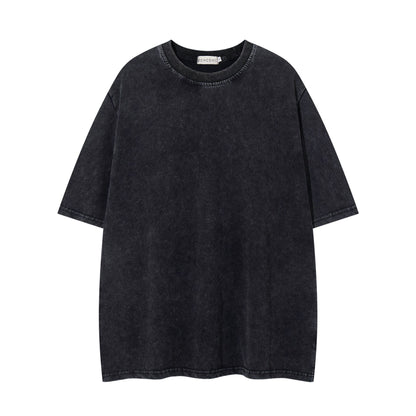 Washed Plain Short Sleeve T-Shirt WN26776