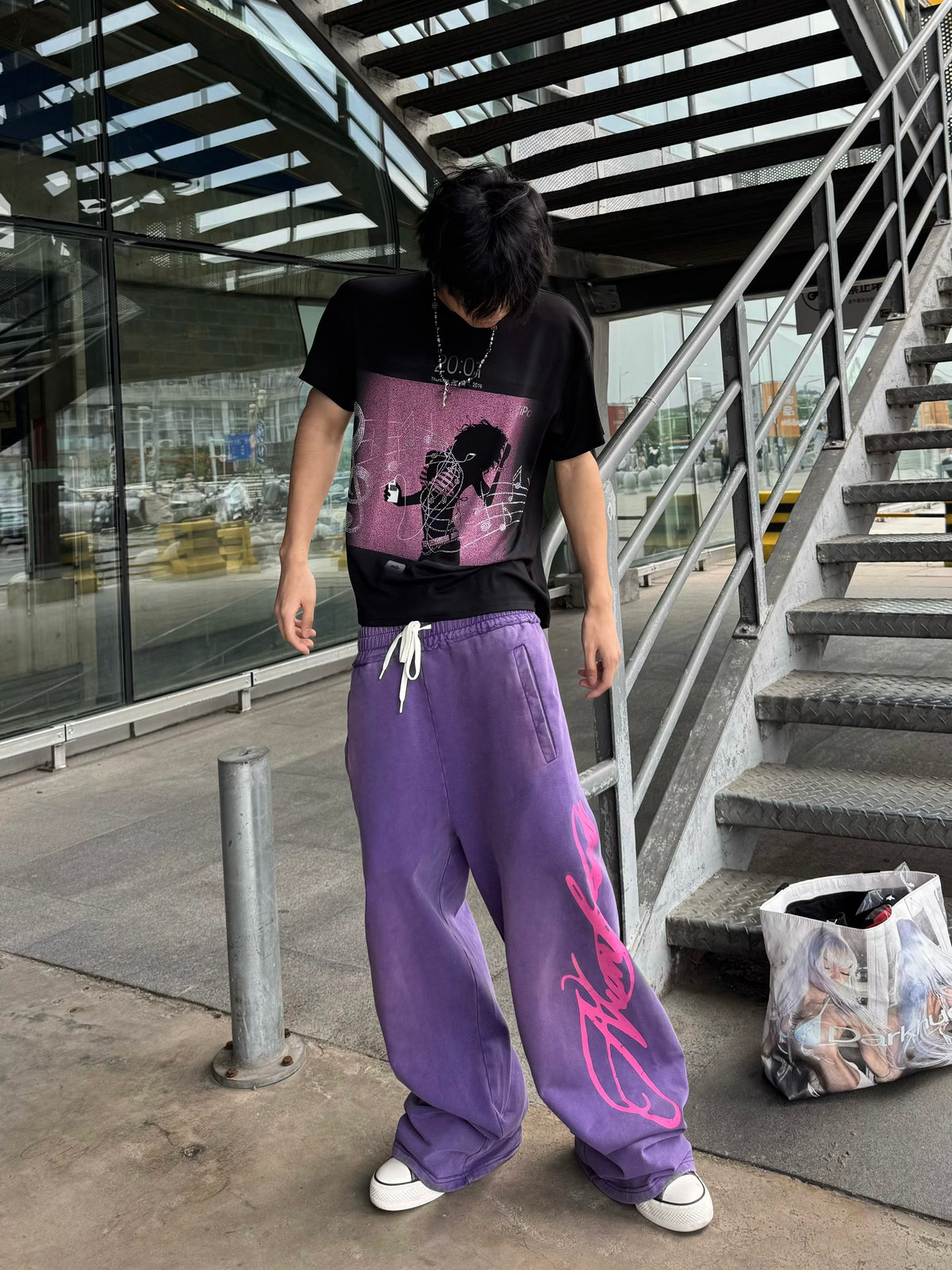 Portrait Graphic Print Short Sleeve T-Shirt WN27202