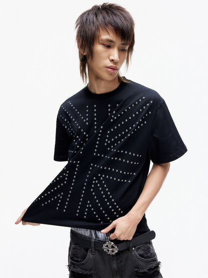 Union Jack Stud Oversize Short Sleeve T-Shirt WN27289