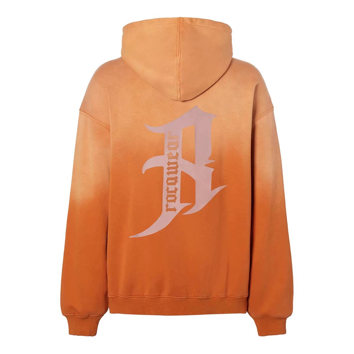 Gradient Print Oversize Fleece Lining Hoodie WN17903