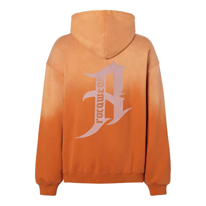 Gradient Print Oversize Fleece Lining Hoodie WN17903