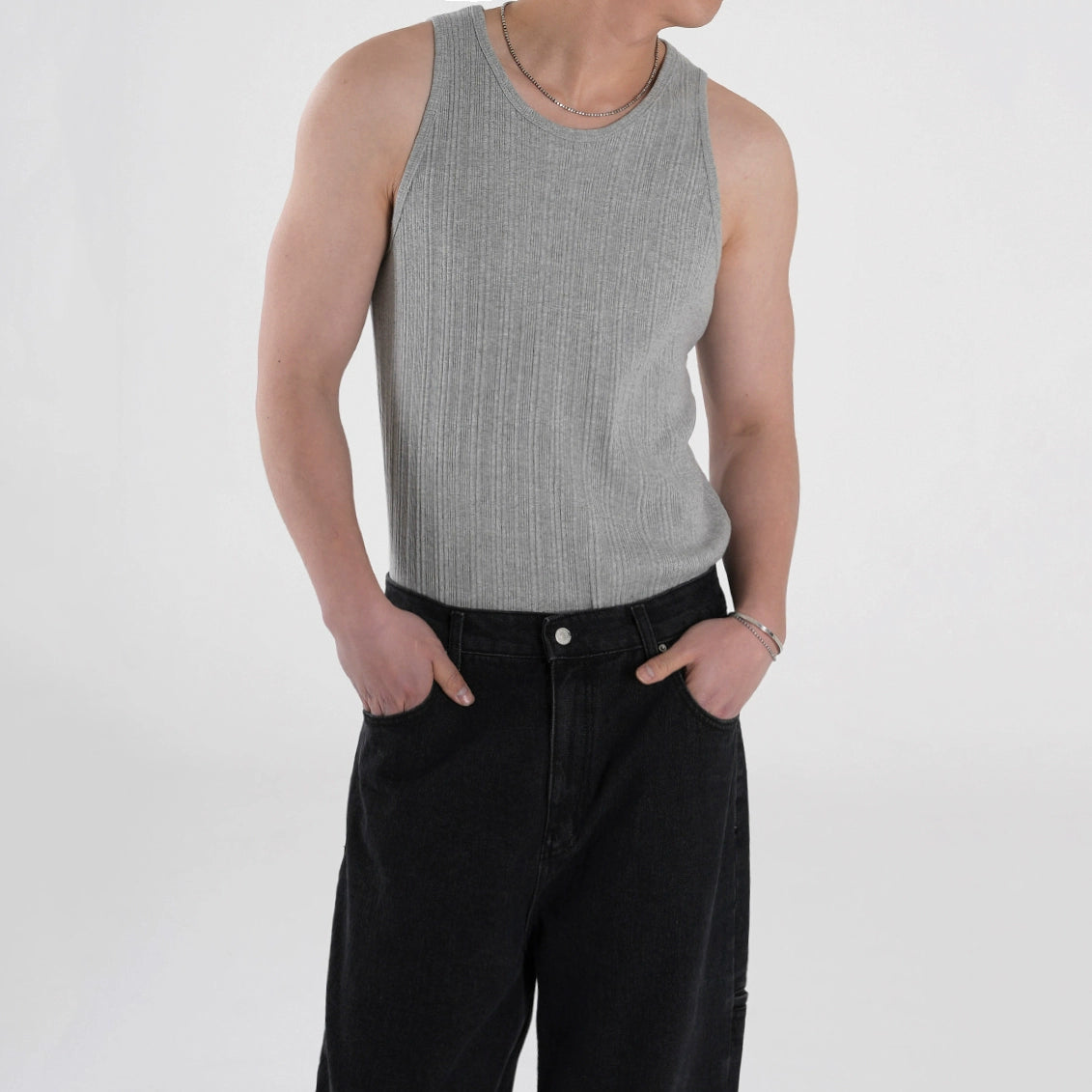 Plain Sleeveless T-Shirt WN20300