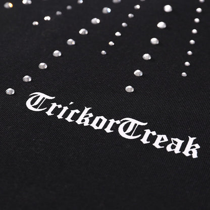 Rhinestone Starry Heavyweight Oversize Short Sleeve T-Shirt WN18528