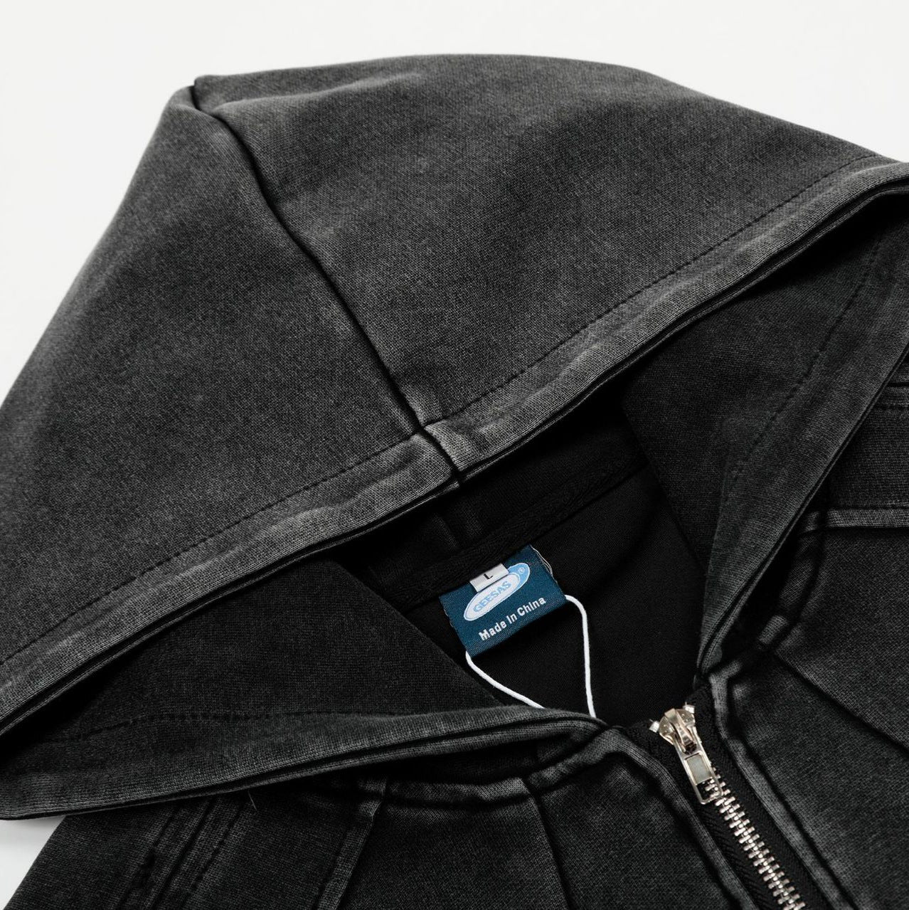 Oversize Simple Zipper Hoodie WN13103