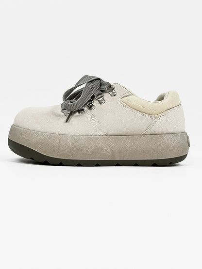 Chunky Sole Puffy Design Suede Sneakers WN19141