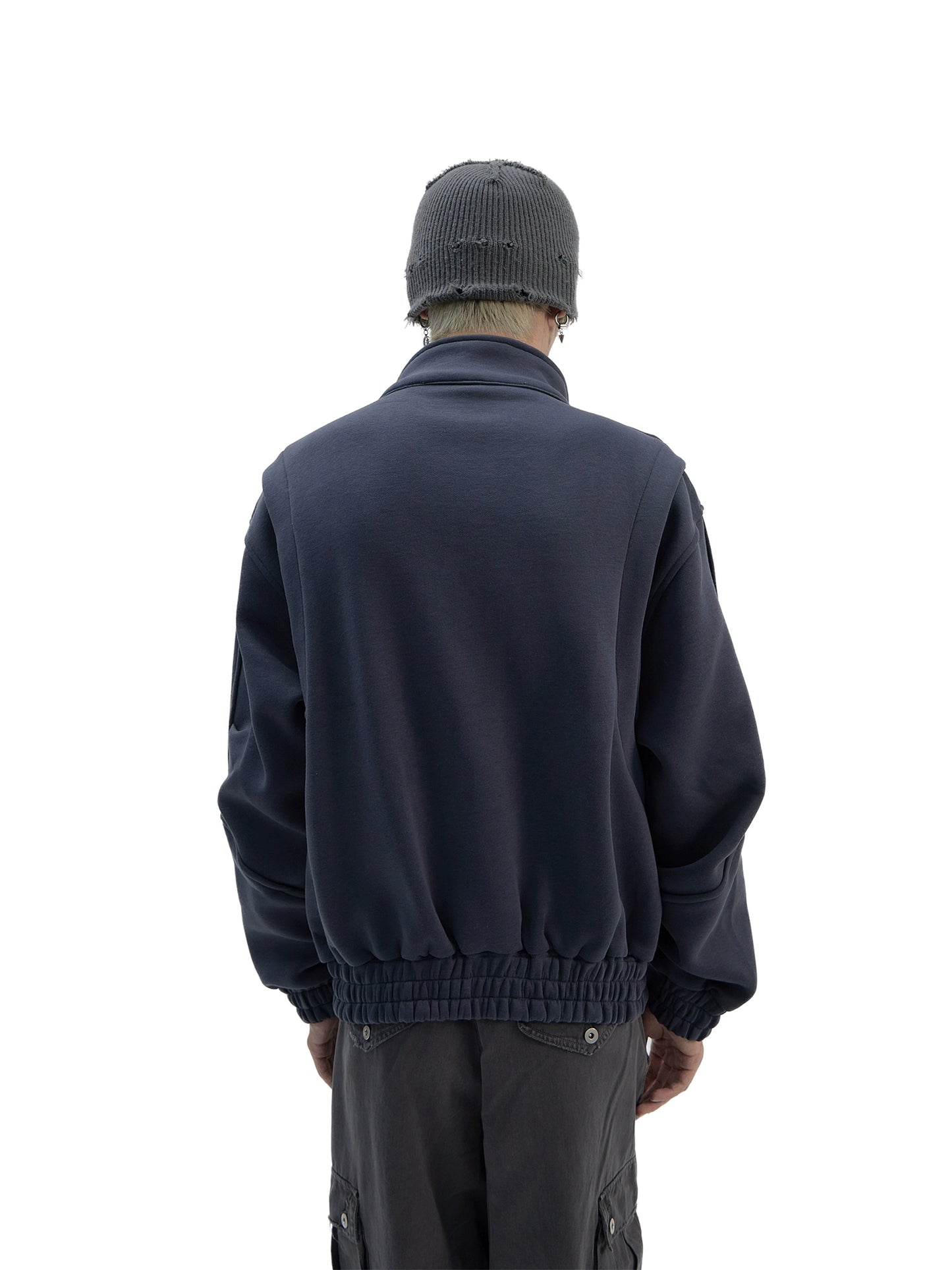 Stand Neck Zipper Sweatshirt Jacket WN7504