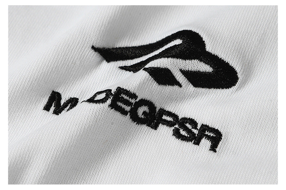 Sporty Tape Embroidery Short Sleeve T-Shirt WN26501
