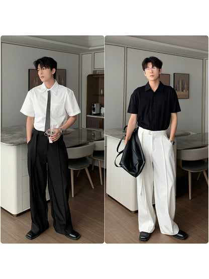 Wide Leg  Straight Trousers WN20457