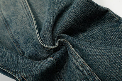 Heavy Wash Wide-Leg Denim Jeans WN16110