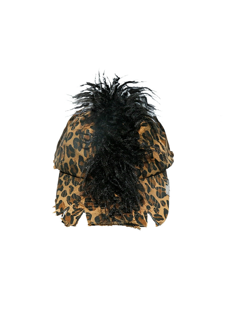 Washed Mohawk Design Cap WN21095
