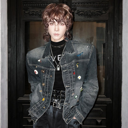 Raw Hem Denim Short Jacket WN25078