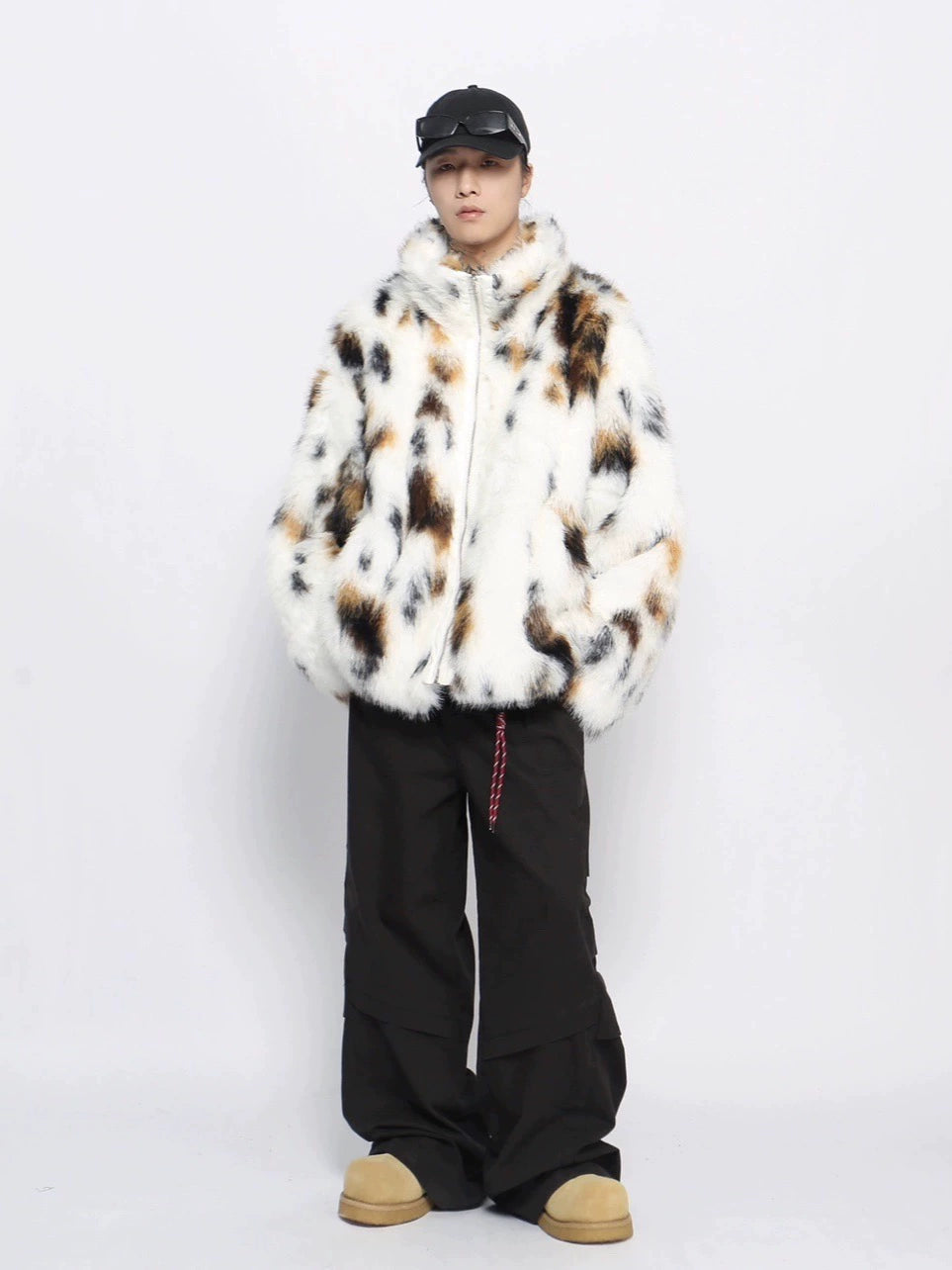 Thick Fake Furry Oversize Jacket WN10947