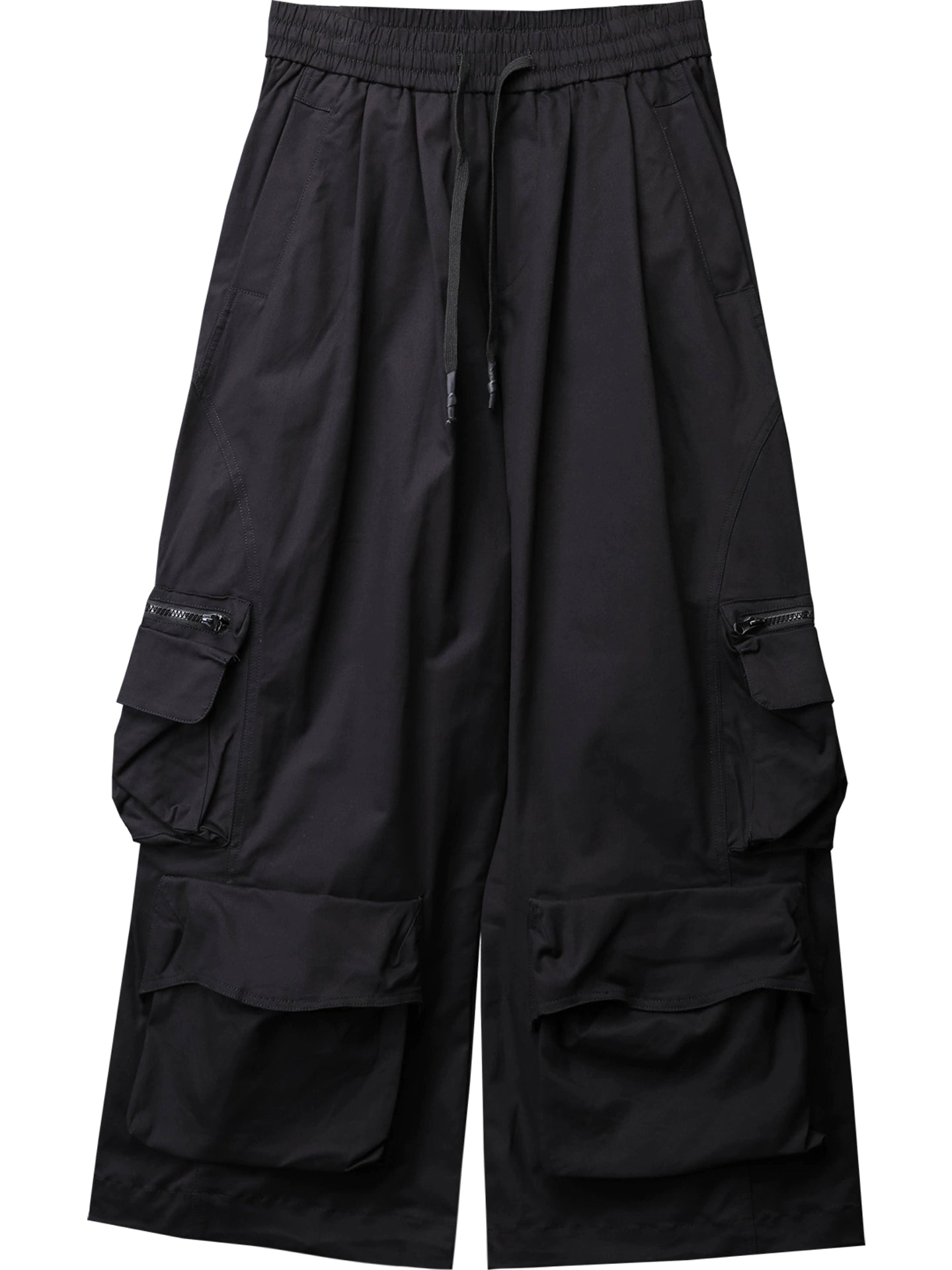 Large Pocket Wash Wide Leg Cargo Pants WN22353