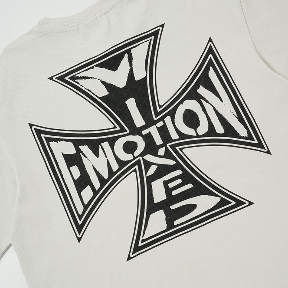 Damage Cross Graphic Short Sleeve T-Shirt WN28008