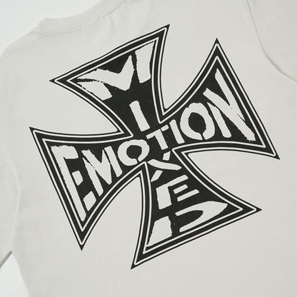 Damage Cross Graphic Short Sleeve T-Shirt WN28008