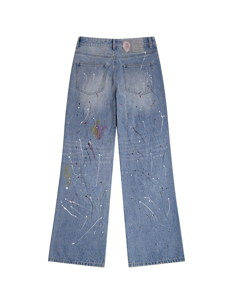 Rip Wide Leg Denim Jeans WN27132