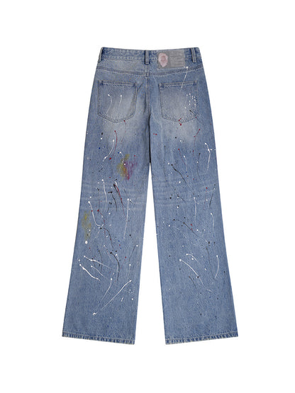 Rip Wide Leg Denim Jeans WN27132