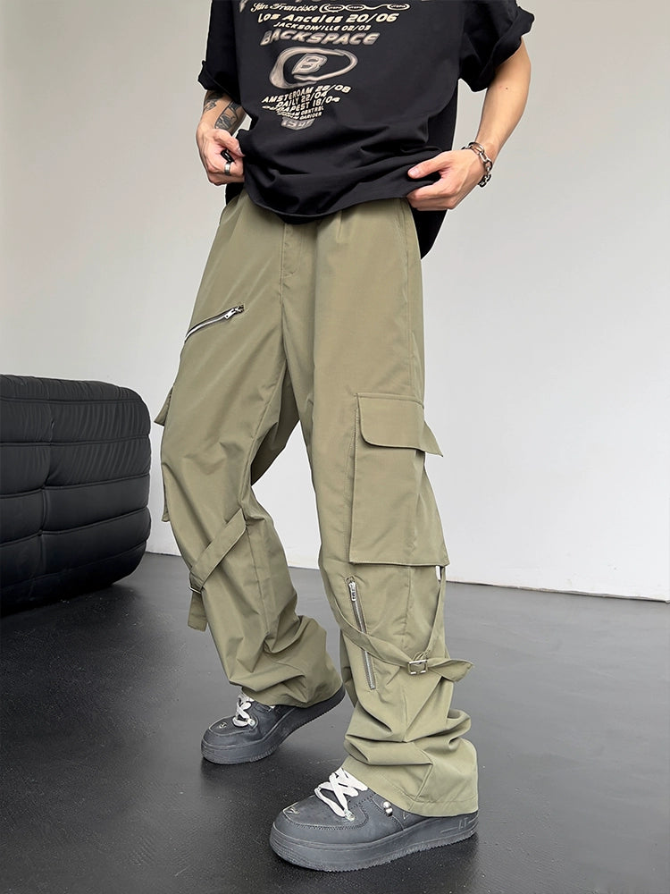 High Waist Zipper Design Pants WN5689