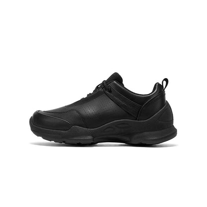 PU Leather Platform Chunky Sole Lace-Up Sneakers WN23485