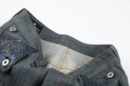 Raw Wide Leg Denim Jeans WN25982