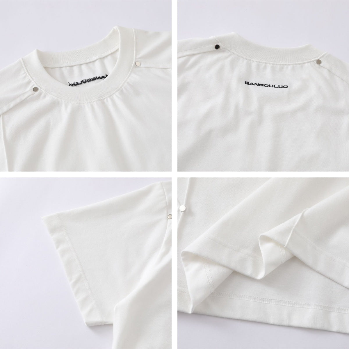 Panel Studs Short Sleeve T-Shirt WN26798