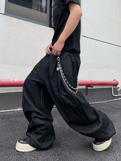 Raw Wash Wide Leg Denim Jeans WN18812