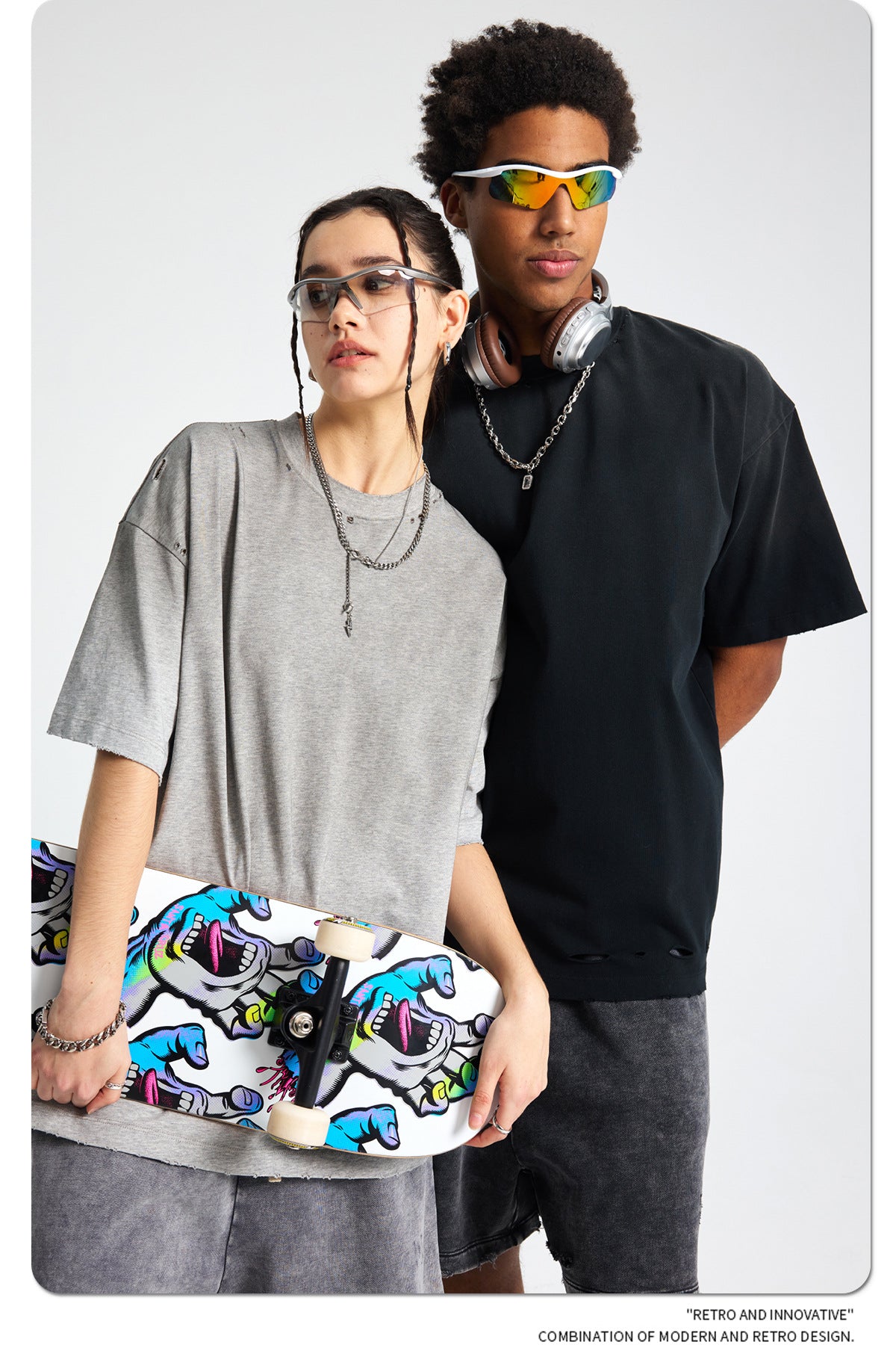 Spray Dye Damage Washed Short Sleeve T-Shirt WN16274