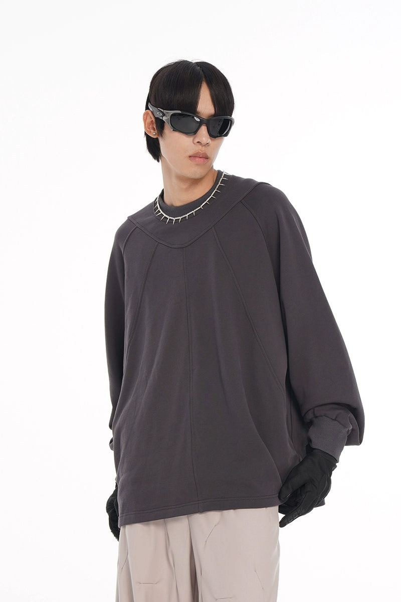 Basic Round Neck Long Sleeve Sweatshirt WN9032