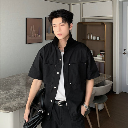 Denim Short Sleeve Shirt & Denim Jeans Setup WN20411